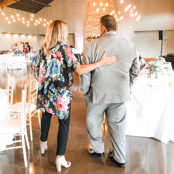 Kleinfeld bridesmaid floral floor length dress size 10 - Picture 4 of 5